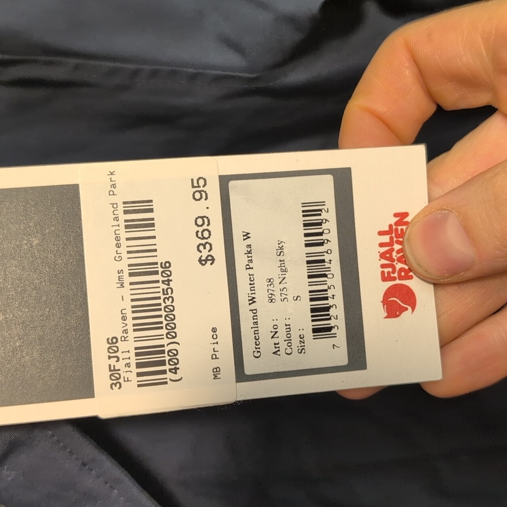 Fjallraven G-1000 Greenland Winter Parka Womens Small Blue NWT - Picture 9 of 9
